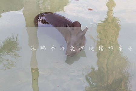 法院不再受理捷信的案子了