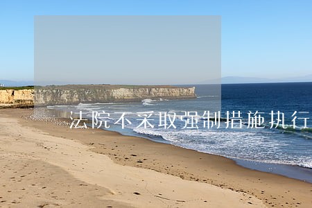 法院不采取强制措施执行怎么办 法院不采取强制措施执行怎么办