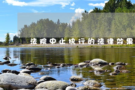 法院中止执行的法律效果