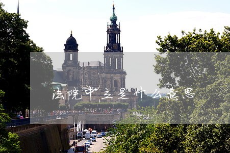 法院中立是什么意思 法院中立是什么意思