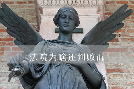 法院为啥还判败诉 法院为啥还判败诉