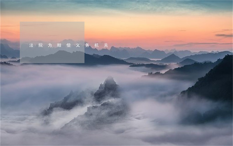 法院为赔偿义务机关 法院为赔偿义务机关