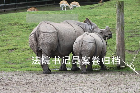 法院书记员案卷归档