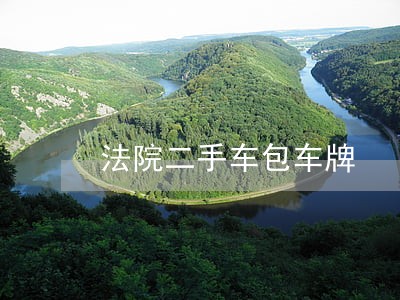 法院二手车包车牌