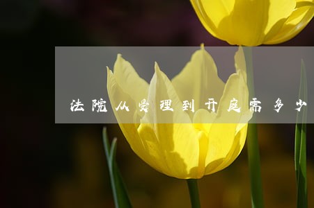 法院从受理到开庭需多少时间 法院从受理到开庭需多少时间