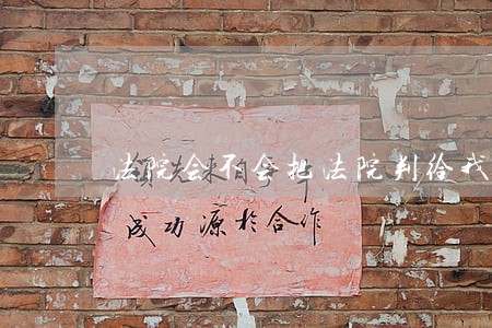 法院会不会把法院判给我 法院会不会把法院判给我