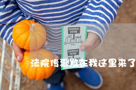 法院传票发在我这里来了 法院传票发在我这里来了