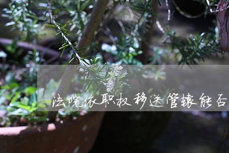 法院依职权移送管辖能否上诉呢 法院依职权移送管辖能否上诉呢