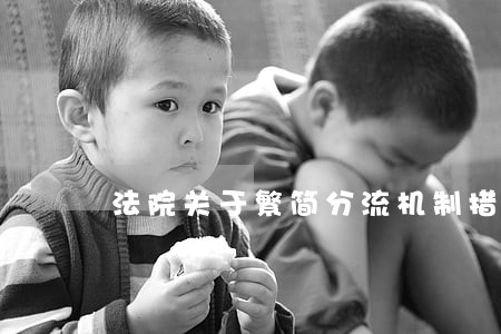 法院关于繁简分流机制措施