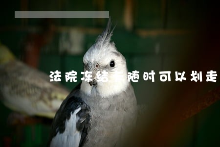 法院冻结卡随时可以划走吗