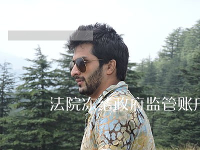 法院冻结政府监管账户 法院冻结政府监管账户