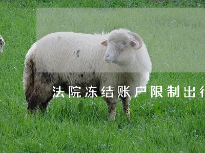 法院冻结账户限制出行吗 法院冻结账户限制出行吗