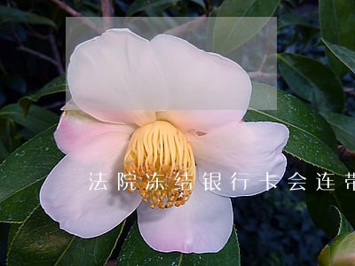 法院冻结银行卡会连带证券帐户吗 法院冻结银行卡会连带证券帐户吗