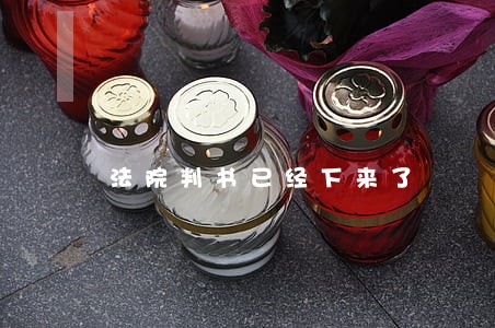 法院判书已经下来了 法院判书已经下来了