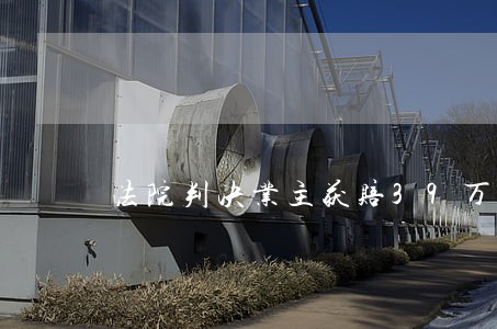 法院判决业主获赔39万元违约金 法院判决业主获赔39万元违约金