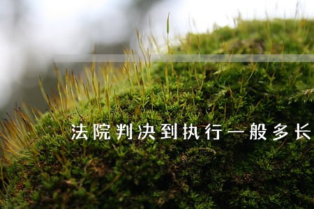 法院判决到执行一般多长时间 法院判决到执行一般多长时间