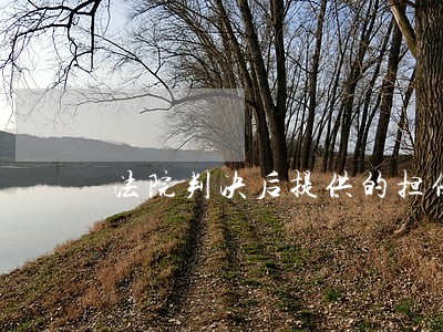 法院判决后提供的担保期限多少 法院判决后提供的担保期限多少
