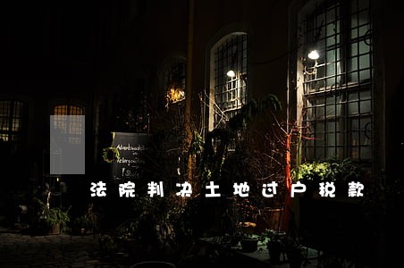 法院判决土地过户税款 法院判决土地过户税款