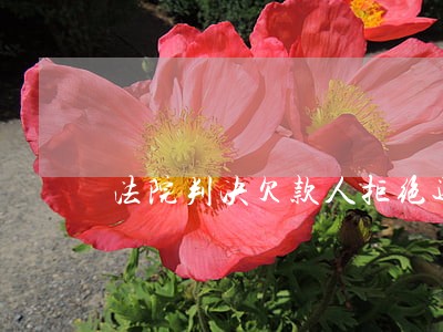法院判决欠款人拒绝还款怎么办 法院判决欠款人拒绝还款怎么办