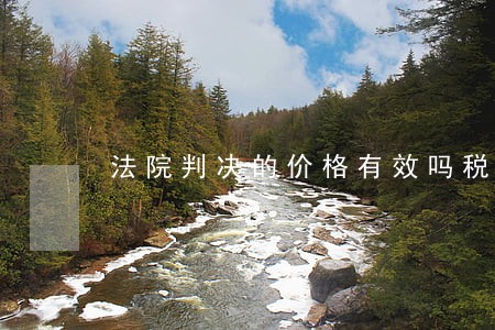 法院判决的价格有效吗税务