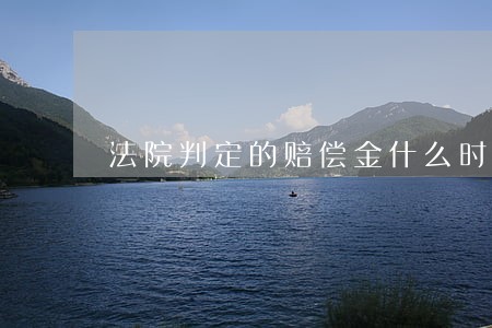 法院判定的赔偿金什么时候执行 法院判定的赔偿金什么时候执行