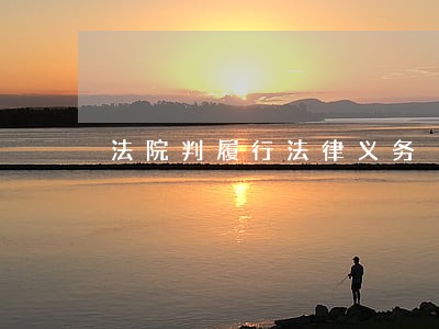 法院判履行法律义务 法院判履行法律义务