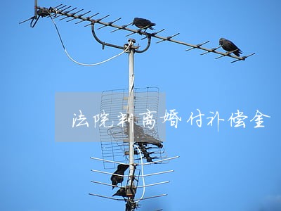 法院判离婚付补偿金