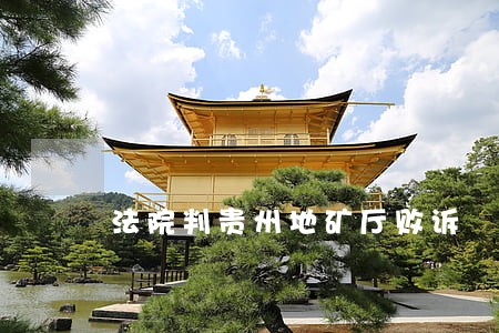法院判贵州地矿厅败诉 法院判贵州地矿厅败诉