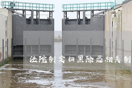 法院制定扫黑除恶相关制度 法院制定扫黑除恶相关制度