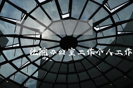 法院办公室工作个人工作总结 法院办公室工作个人工作总结