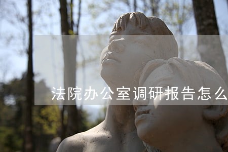 法院办公室调研报告怎么写 法院办公室调研报告怎么写