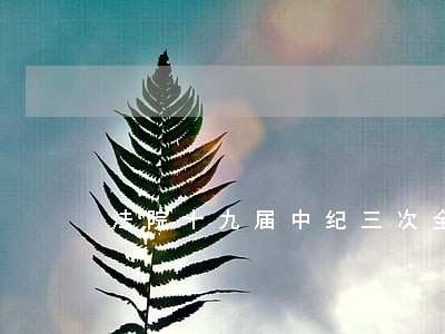 法院十九届中纪三次全会从严治党 法院十九届中纪三次全会从严治党