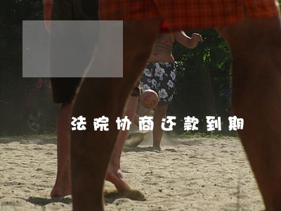 法院协商还款到期 法院协商还款到期