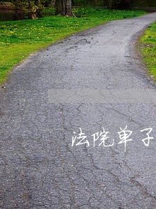 法院单子以什么形式发过来的 法院单子以什么形式发过来的