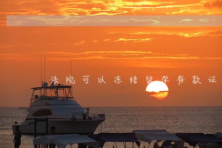 法院可以冻结留学存款证明嘛