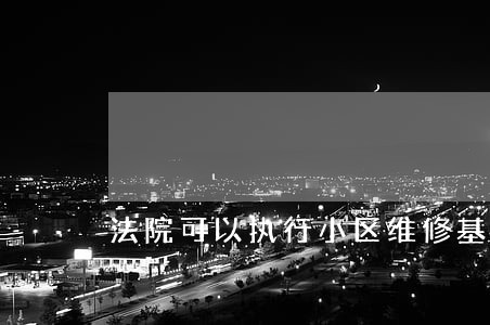 法院可以执行小区维修基