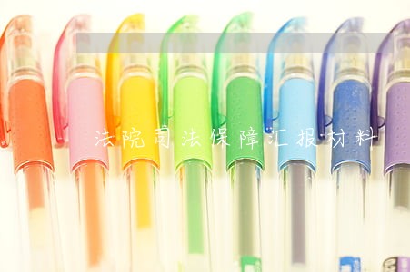 法院司法保障汇报材料 法院司法保障汇报材料