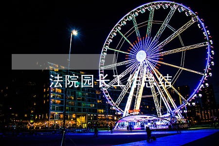 法院园长工作总结 法院园长工作总结