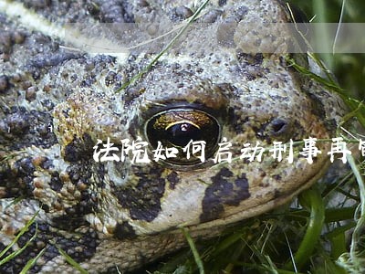 法院如何启动刑事再审程序