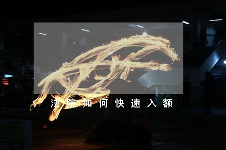 法院如何快速入额 法院如何快速入额