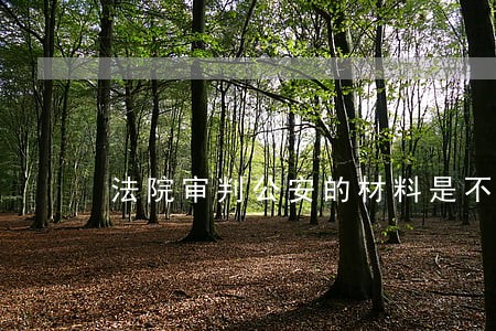 法院审判公安的材料是不是要到位 法院审判公安的材料是不是要到位