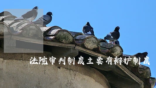 法院审判制度主要有辩护制度 法院审判制度主要有辩护制度