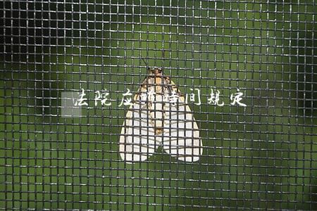 法院应诉时间规定