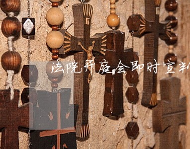 法院开庭会即时宣判吗 法院开庭会即时宣判吗