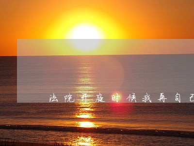 法院开庭时候我再自己去开庭