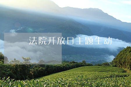 法院开放日主题生动 法院开放日主题生动