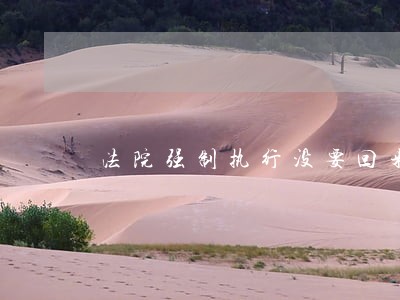 法院强制执行没要回来还怎办 法院强制执行没要回来还怎办