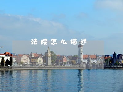 法院怎么描述