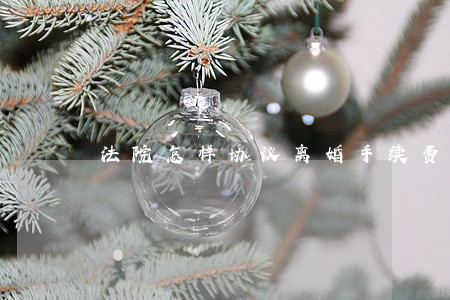 法院怎样协议离婚手续费 法院怎样协议离婚手续费
