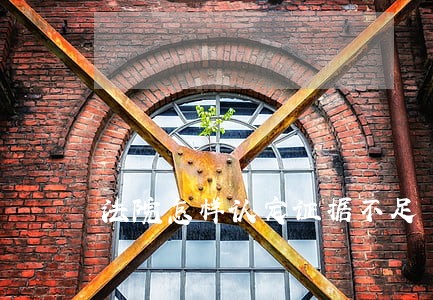 法院怎样认定证据不足